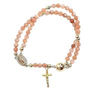 kivrimlarv Pulsera de - Joyería religiosa de oración con dije de cruz para comunión | Bautismo cristiano, ceremonia de iglesia, , regalo de devoción de fe para el hogar y la escuela