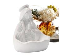 kivrimlarv Religious Virgin Mary Figure - Resin Miniature Statue, Detailed Holy Mary Scene for Porch, Tabletop, Mantel, Windowsill, Church, Living Room, Meditation, Prayer, Spiritual Relaxation