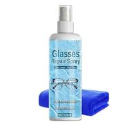 kivrimlarv Removedor de arañazos para lentes, spray de molienda con limpiador de pulido de toalla, solución restauradora, kit de reparación de lentes ópticas, espejo de parabrisas y reloj, trabajo de