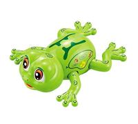 kivrimlarv Sleek Electric Frog Toy, Crawling Music Frog Toy, Sturdy Light Up Frog, Decorative Electronic Crawling Frogs 20x19.6x8cm for Boy, Girl, Present, Home, Indoor, Green Color