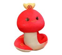 kivrimlarv Snake Stuffed Animal | Good Luck Snake Toy | Chinese New Year Plush | Red Snake Plush | Red 2025 Chinese New Year Snake Plush for Festival Chinese Lunar Year Present, Home Decoration