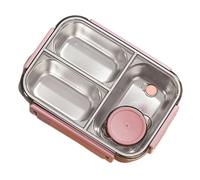 kivrimlarv Stainless Steel Lunch Box, 3 Compartments Lunch Container Adult Lunch Box, Portable Lunch Containers Large Capacity Lunch Box for Adults Students Kids