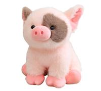 kivrimlarv Stuffed Animals - 8-Inch Cute Swine Plush Toy | Soft Cuddly Throw Pillow with Filling For Comfort and Play, Perfect For Babies, Kids, Girls, Birthdays, Home, Bedroom, Sofa, Or Car
