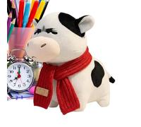 kivrimlarv Stuffed Animals - Soft Cuddly Doll Pillow, Cute Plush Cow Doll for Children, Plush Toy for Birthdays Christmas Thanksgiving Weddings Travel Car Sofa Bedroom Dormitory