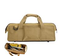 kivrimlarv Tent Peg Organizer - Outdoor Gear Bag, Heavy Duty Large Capacity with Convenient Handle for Travel, Multi Use Camping Storage with Mesh Pockets, Hiking Climbing Adventure Essential