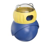 kivrimlarv Treat Dispensing Ball, Cat Slow Feeder, Adjustable Food Dispensing Toy with Refillable and Interactive Design for Puppies, Dogs, and Cats During Enrichment Activities