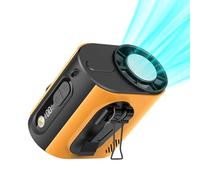 kivrimlarv Waist Fan - LED Display Portable Fan, 10cm 100-Speed Hands-Free Cooling with Built-In Lights, Mini for Summer Camping Hiking Picnic Travel Outdoor Indoor Home Office School Use Comfort