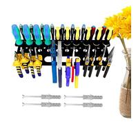 kivrimlarv Wall Mount Screwdriver Organizer, Hand Tool Storage Rack, Screwdriver Holder & Repair Tools Organizer, Made from High Qualities Materials, for Garage, 15.75x3.94x1.77 Inches