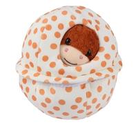 kivrimlarv Zip Up Egg Plush Toy - Cute Stuffed Animal Figurine for Boys, Girls, Teens, Adults | Soft Plush for Bedroom, Living Room Sofa, Study Desk Bed, Table Relaxation, Home Decoration