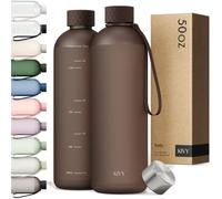 KIVY Botella de 1,5 l de Tritan, apta para bebidas carbonatadas y a prueba | Para deportes, escuela y oficina, botella de agua grande de 1,5 litros, botella de agua deportiva para gimnasio