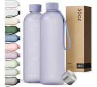 KIVY Botella de Agua Tritan 1,5 L - Estanca & Apto para Lavavajillas - Para Deporte, Gimnasio, Escuela y Oficina - Botella Deporte - Garrafa de Agua para Gym - Botellas Agua 1,5 L -Sin BPA