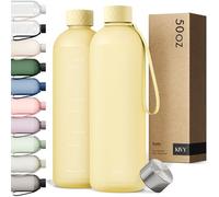 KIVY Botella de Agua Tritan 1,5 L - Estanca & Apto para Lavavajillas - Para Deporte, Gimnasio, Escuela y Oficina - Botella Deporte - Garrafa de Agua para Gym - Botellas Agua 1,5 L -Sin BPA