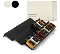 KIVY Estante para especias con cajón de metal ajustable, organizador de cocina, almacenamiento de especias