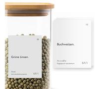 KIVY Etiquetas autoadhesivas y resistentes al agua [140 unidades], incluye etiquetas para escribir, etiquetas para tarros de almacenamiento, etiquetas para cocina, XXL, color blanco