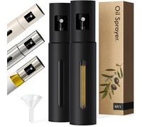 KIVY Pulverizador de aceite (2 unidades, negro mate)