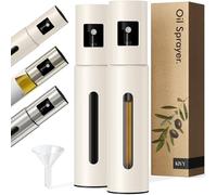 KIVY Pulverizador de aceite [2x 100ML] - Botella pulverizadora de aceite con cabezal de pulverización preciso - Pulverizador de aceite Oil Sprayer Oelsprüher - Botella pulverizadora de aceite