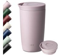 KIVY Termo de Café 350ml [CIERRE QUICK PRESS] - Vaso Termico - Taza Termica Llevar - Para Bebidas Frías & Calientes - Travel Mug - Sin BPA & A Prueba de Fugas - Doble Pared & Acero Inoxidable - Violet