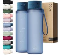 KIVY Tritan Botella de Agua 1.5L [IRROMPIBLE] - Water Bottle Sin BPA para Gimnasio, Gym & Deporte - Garrafa Reutilizable de Plástico Apto Lavavajillas - Cantimplora Deportiva, Oficina y Escuela