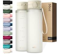 KIVY Tritan Botella de Agua 1.5L [IRROMPIBLE] - Water Bottle Sin BPA para Gimnasio, Gym & Deporte - Garrafa Reutilizable de Plástico Apto Lavavajillas - Cantimplora Deportiva, Oficina y Escuela