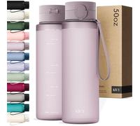 KIVY Tritan Botella de Agua 1.5L [IRROMPIBLE] - Water Bottle Sin BPA para Gimnasio, Gym & Deporte - Garrafa Reutilizable de Plástico Apto Lavavajillas - Cantimplora Deportiva, Oficina y Escuela