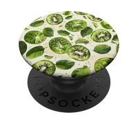 Kiwi Acuarela Kiwi Vintage Fruta de Verano PopSockets PopGrip Intercambiable