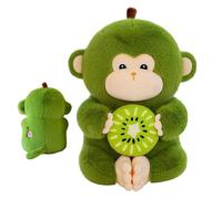 Kiwi-Affe-Plüschtier - 29 cm großes, süßes Plüschtier für Kinder- und Babyzimmer | Kuscheliges Tierkissen als Couch-Dekoration, Bett-Accessoire, dekorative Kinderzimmerfigur, Geschenk, Schlafbegleiter
