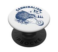 Kiwi Bird Canibalism, Funny New Zealand Bird Watching PopSockets PopGrip Adhesivo
