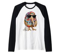 Kiwi Bird Granny Square Crochet Yarn Crochet Lover Camiseta Manga Raglan