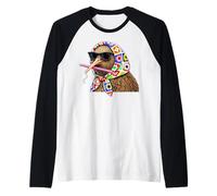 Kiwi Bird Granny Square Crochet Yarn Crochet Lover Camiseta Manga Raglan