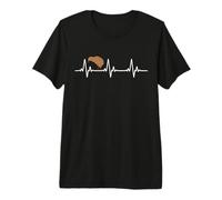 Kiwi Bird Heartbeat Pulse ECG New Zealand Animal Camiseta Premium
