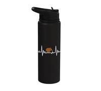 Kiwi Bird Heartbeat Pulse ECG Nueva Zelanda Animal Kiwi Bird Stainless Steel Insulated Water Bottle