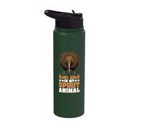 Kiwi Bird Is My Spirit Animal Nueva Zelanda Kiwi Bird Stainless Steel Insulated Water Bottle