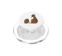 Kiwi Bird mira un Kiwi en Wonder PopSockets PopGrip para MagSafe