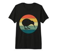 Kiwi Bird Retro Vintage Sunset Nueva Zelanda Animal Bird Camiseta Premium