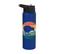 Kiwi Bird Retro Vintage Sunset Nueva Zelanda Animal Bird Stainless Steel Insulated Water Bottle