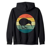Kiwi Bird Retro Vintage Sunset Nueva Zelanda Animal Bird Sudadera con Capucha