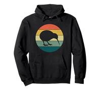 Kiwi Bird Retro Vintage Sunset Nueva Zelanda Animal Bird Sudadera con Capucha