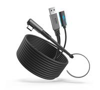 KIWI design Cable Link con Carga 5M Compatible con Meta Quest 3s Quest 3 Quest 2/Pro/Accesorios Pico 4 y PC/SteamVR, Cable USB 3.0 a USB-C Link con Super Rápida 5 Gbps, para Juego Prolongado