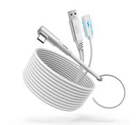 KIWI design Cable Link con Carga 5M Compatible con Meta Quest 3s Quest 3 Quest 2/Pro/Accesorios Pico 4 y PC/SteamVR, Cable USB 3.0 a USB-C Link con Super Rápida 5 Gbps, para Juego Prolongado