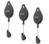 KIWI design Gestión de Cables VR, 3 Paquetes de Sistema de Polea VR Compatible con Quest 3S/3/2/1/HTC Vive/Pro/PSVR/Valve Index VR Accesorios (Negro)