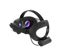 KIWI design K4 Flex Banda Cabeza Confort para Meta Quest 3/3S y KIWI design P5000 Power Bank Compacto, 2 Paquetes 5000mAh Batería Compatible con Meta Quest 3/3S/2/Pro, Carga Rápida 20W, Intercambio p