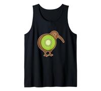 Kiwi Pájaro Fruta Animal Naturaleza Nueva Zelanda Camiseta sin Mangas
