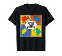 Kiwi Pop Power Cómic Arte Pop Camiseta