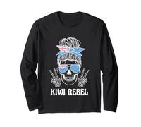 Kiwi Rebel New Zealand Patriot Manga Larga