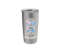Kiwi Rebel New Zealand Patriot Vaso térmico de acero inoxidable de doble pared