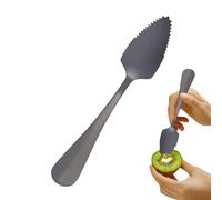 Kiwi Serrated Fruit Cuchara | Acero inoxidable Fruit Tool For Scooping And Cutting, Perfecto para Kiwi, Postre, Ensalada, Desayuno, Snacks, And Everyday Dining, Convenient Kitchen Accessory