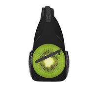 Kiwi Slice Jewel Dragonfly Crossbody Mochila Sling Bag Hombre Mujer Senderismo Chest Pack Mochila