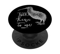 Kiwi Talk Kiwi to me Love Nueva Zelanda Travel Kids Women Men PopSockets PopGrip Adhesivo