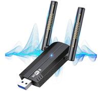 KiWiBiRD Antena WiFi USB para PC, Adaptador WiFi para pc, Receptor con 5dBi Antenas 1300Mbps Adaptador Dual Band 5GHz 2.4G AC1300 Compatible con sobremesa Gaming, Ordenador portátil, Windows 11/10