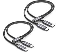 KiWiBiRD Divisor USB C 1 a 2, Tipo C Hembra con Doble USB C (Pack de 2)